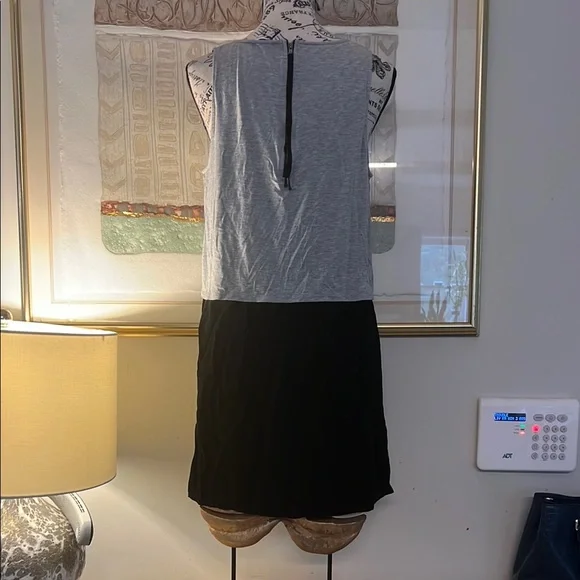 Splendid Gray and Black Skater Mini Skirt for Casual Occasions - Picture 2 of 6